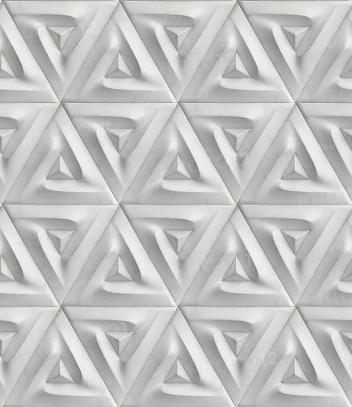A detailed 3D geometric pattern featuring triangular elements in a seamless design. Perfect for modern wallpaper applications and abstract artistic illustrations