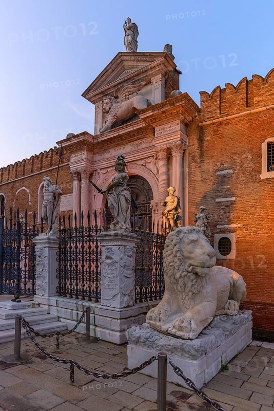 Entrance portal of the Arsenal, Renaissance, Venice, Veneto, Italy