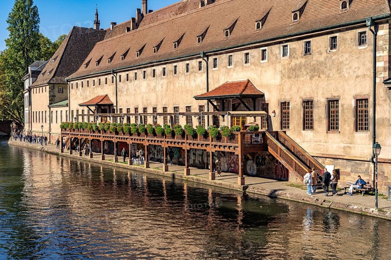 The Old Customs House Ancienne Douane on the Ill in Strasbourg, Alsace, France