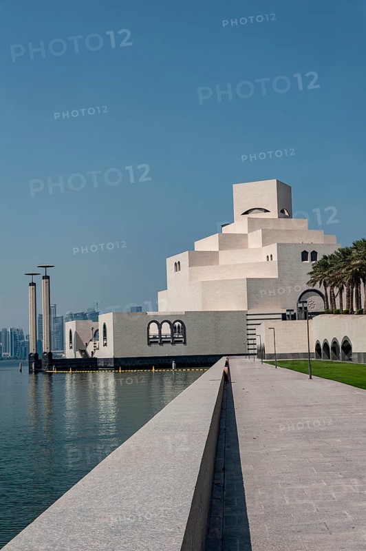 Doha, Qatar. September 22nd 2019 The Museum of Islamic Art is a museum on one end of the seven-kilometer-long Corniche in Doha, Qatar