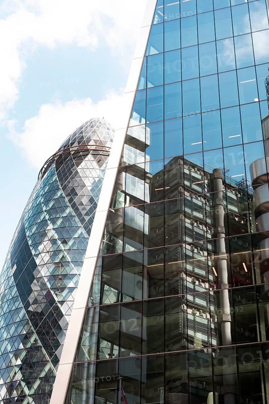 London, UK. July 9th 2022. Iconic British business office buildings in the financial district of London, banking and economic centre of the United kingdom