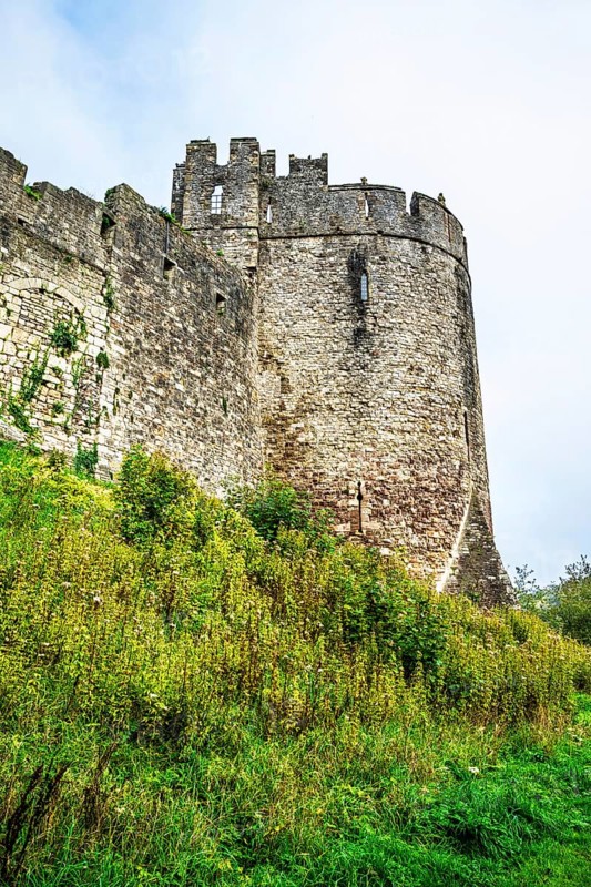 Chepstow Castle, River Wye, Chepstow, Monmouthshire, Wales, UK