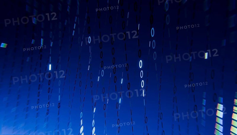 A 3D rendered illustration of binary code floating across a gradient blue background. The numbers give a digital and tech-inspired atmosphere, perfect for technology-related themes