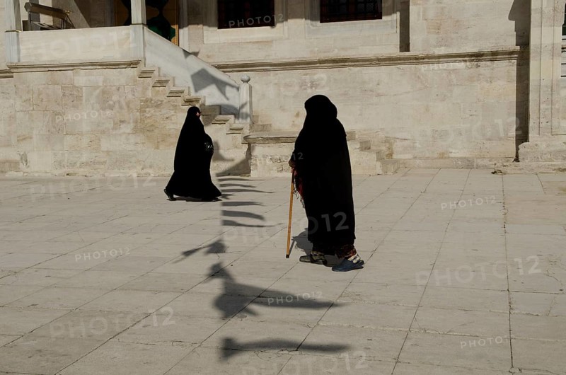 Istanbul, Turkey. October 5th 2013 Conservative Turkish Muslim Women Istanbul