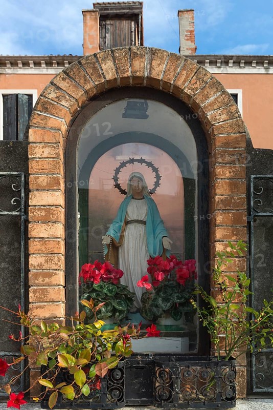 The veneration of the Virgin on the island of Giudecca, Veneto, Italy
