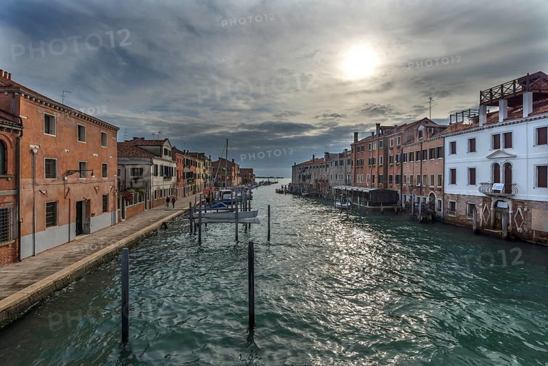 Houses on the Canal, Giudecca, Veneto, Italy