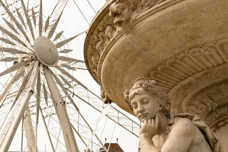Budapest, Hungary. October 1st 2023 Budapest Eye, a Ferris wheel located in a public park at Erzsebet Square offers panoramic views of Budapest, capital city of Hungary