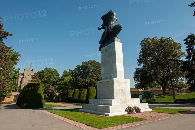 Belgrade, Serbia. July 23rd 2019 Monument of Gratitude to France, Kalemegdan Park, Begrade Fortress, Serbia