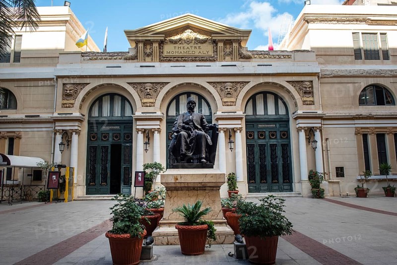 Alexandria, Egypt. December 4th 2022 Alexandria Opera House or Sayed Darwish Theatre was opened in 1921 in the city of Alexandria, Egypt. When it opened, it was named Teatro Mohamed Ali