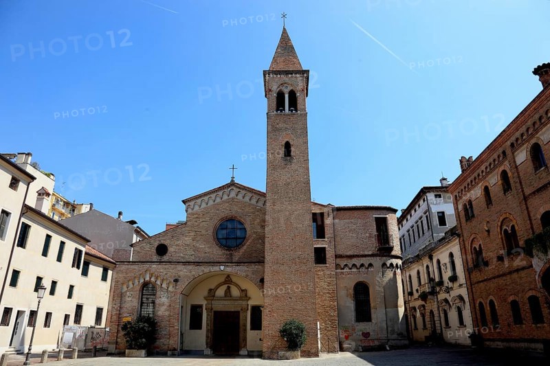 San Nicolo church on the eponymous piazza in Padua, Veneto, Italy