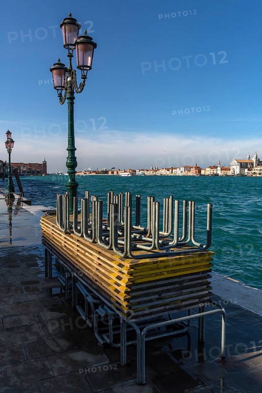 Stacked flood docks for the Aqua Ala in Venice, Veneto, Italy