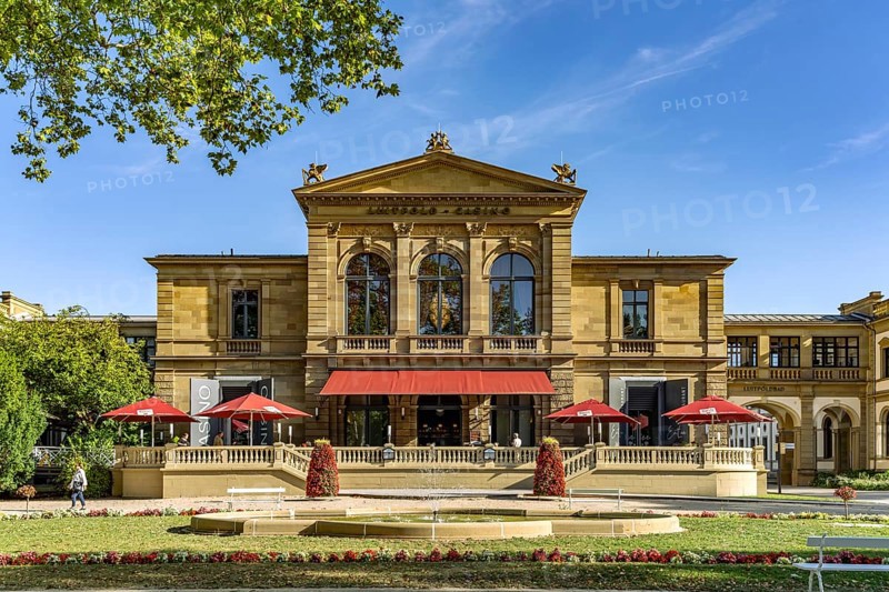 The Staatliche Spielbank Luitpold-Casino in Staatsbad Kissingen, Lower Franconia, Bavaria, Germany
