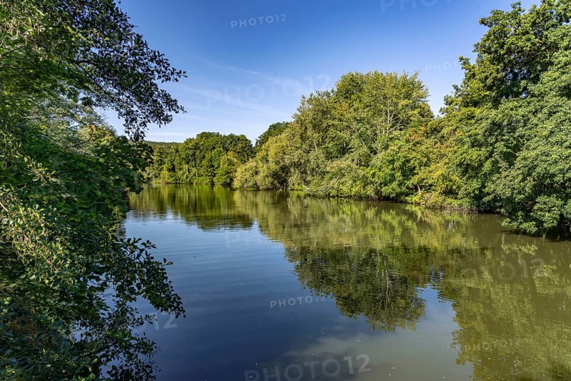 Regnitz Altwasser in Forchheim, Upper Franconia, Bavaria, Germany