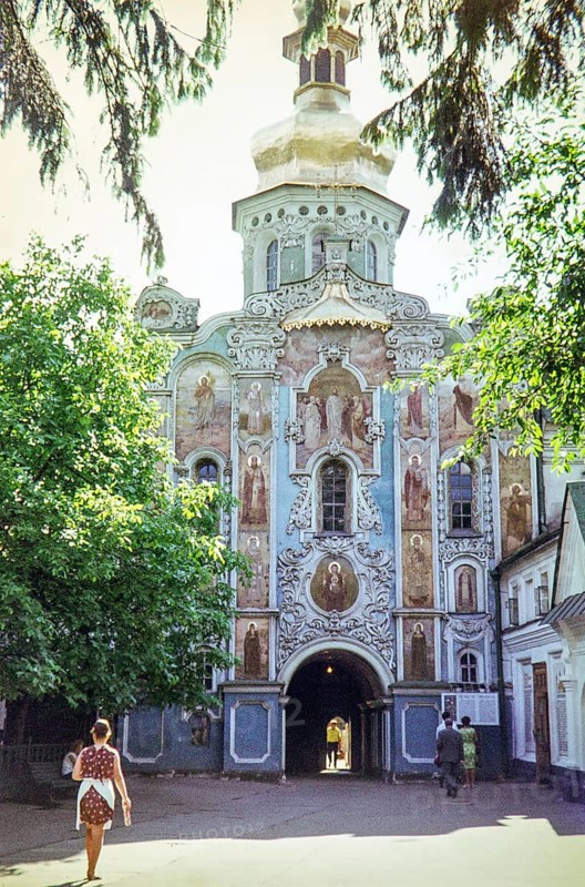 Gate Church of the Trinity, Troitska Nadbramna Tserkva, Pechersk Lavra, Monastery of the Caves, Kyiv, Ukraine, Europe 1971