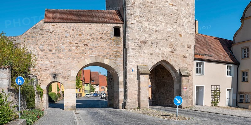 Das Nördlinger Tor, Dinkelsbühl, Ansbach District, Middle Franconia, Bavaria, Germany
