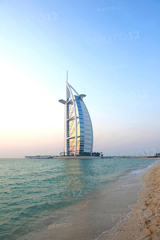 Dubai, United Arab Emirates. 30th June 2019 Burj Al Arab, luxury hotel, Jameirah Beach resort, Dubai, United Arab Emirates, Middle East