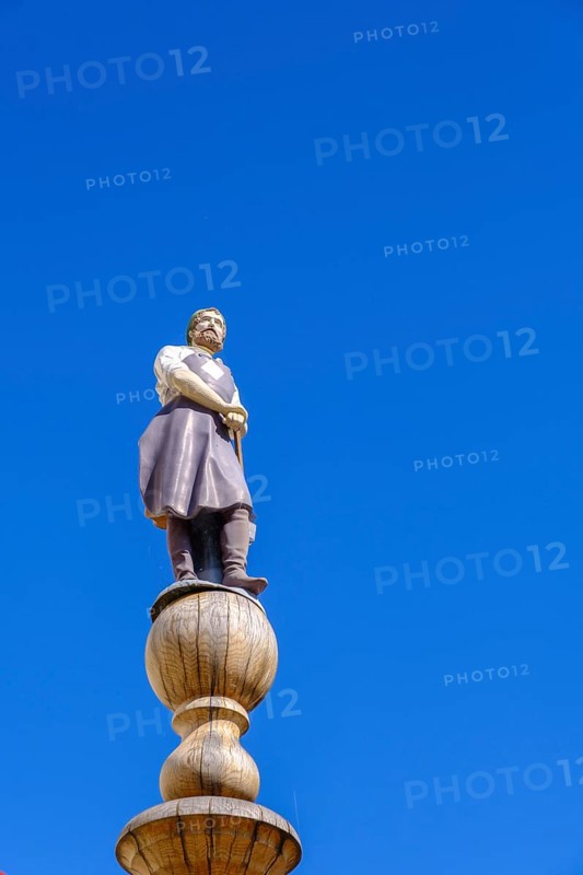 Naglschmiedbrunnen, Jungmayrplatz, Gries, Altstadt, Bad Tölz, Upper Bavaria, Bavaria, Germany