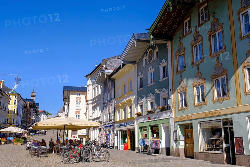 Marktstraße, Altstadt, Bad Tölz, Upper Bavaria, Bavaria, Germany