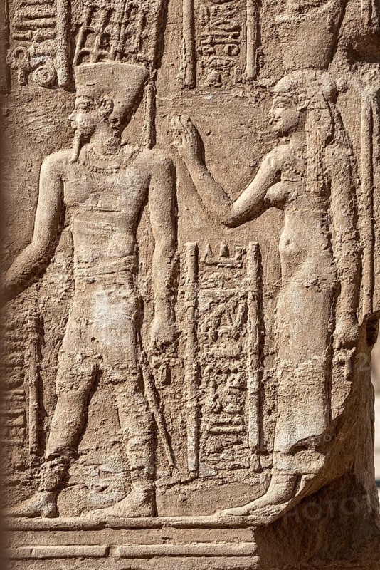 Luxor, Egypt. December 13th 2022 Ancient Egyptian Pharaoh Carved in Stone Stele at Luxor Temple, Historical City of Thebes. Gods and Kings of Egyptology. Egypt