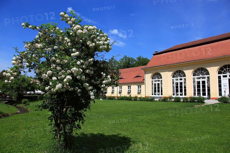 Brukenthal summer residence, late Baroque palace complex, in Avri, Freck, Transylvania, Romania