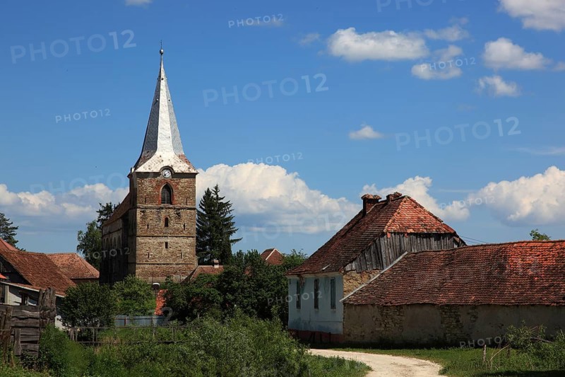 St. James Church, 15th-century Sharosh fortified church in Sharosh near Fogarash in Transylvania, Romania