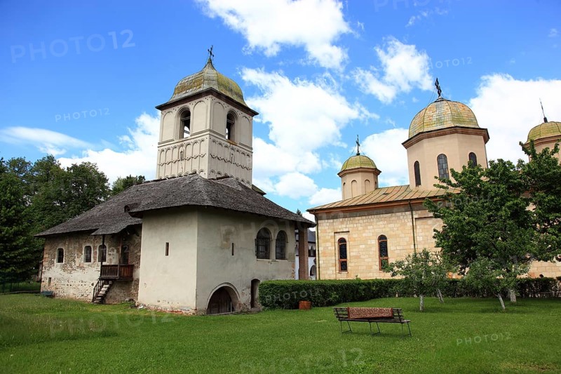 Negru Voda Monastery, Manastirea Negru Voda, main church is Hramul Adormirea Maicii Domnului, Dormition of Our Lady, Orthodox monastery complex in Campulung Muscel, Wallachia, Romania