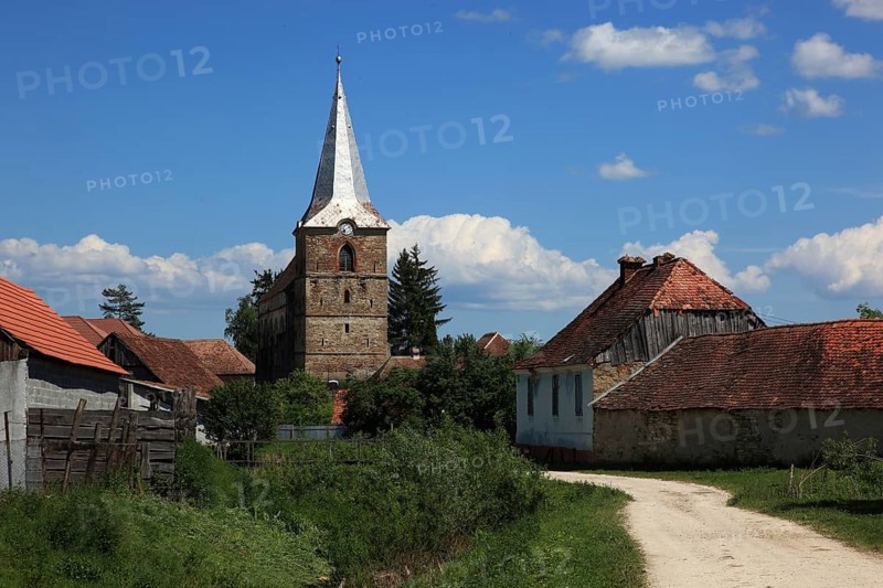 St. James Church, 15th-century Sharosh fortified church in Sharosh near Fogarash in Transylvania, Romania