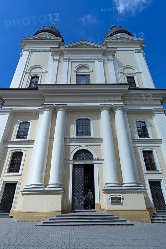 Main façade of the Lviv Transfiguration Church, Lviv, Ukraine