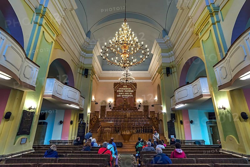 Interior of the central church of Lutheran Christ-Baptists, Church of St. Ursula, Lviv, Ukraine