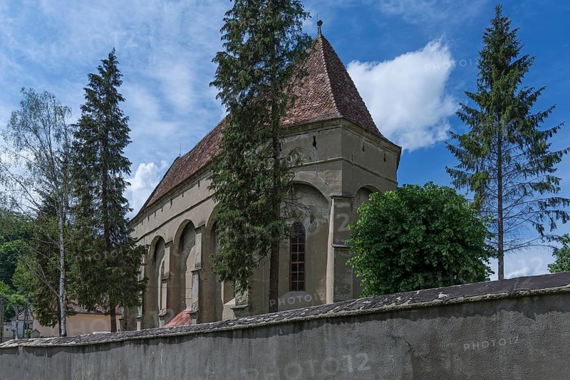 Abandoned 16th century Lutheran fortified church, Tobsdorf, Romanian Dupus, —Transylvania, Romania