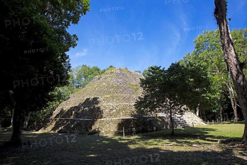 Astonomic complex in Yaxha-Nakum-Naranjo National Park, Biósfera Maya Nature Reserve, Lowlands, Petén Department, Guatemala