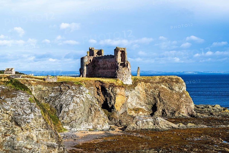 Ruins of Tantallon Castle, North Berwick, East Lothian, Scotland, UK