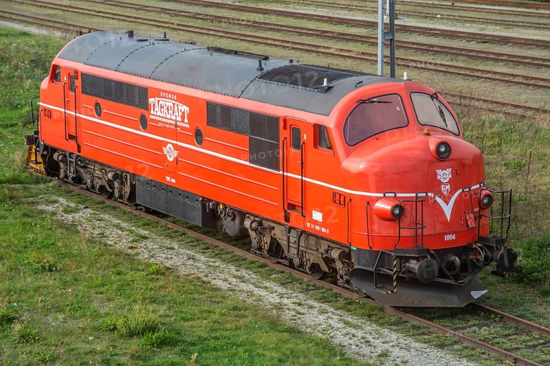 Nohab diesel-electric locomotive built in 1960 in Trollhättan, Sweden, Scandinavia