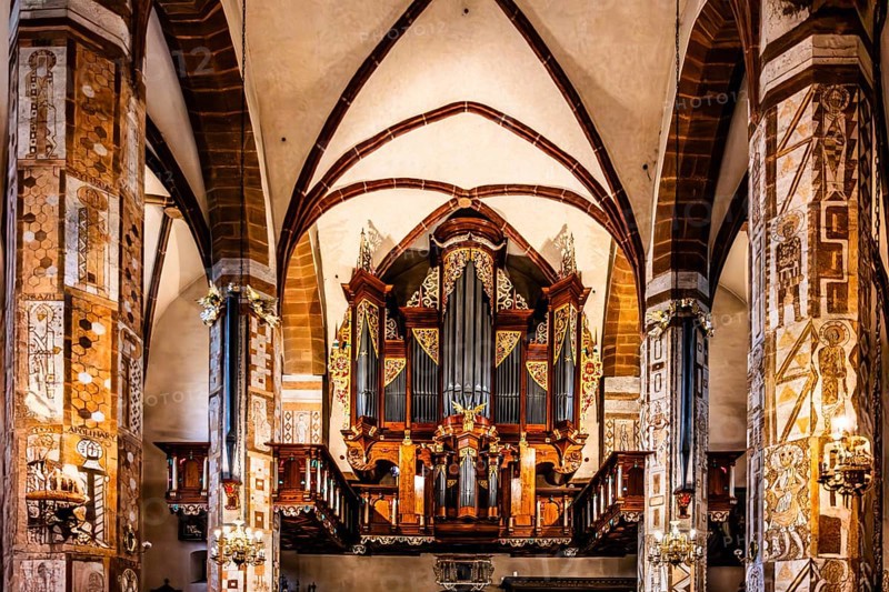 Renaissance organ by Hans Hummel, 1611, St. Andrew's Basilica in Olkusz, 14th century Poland