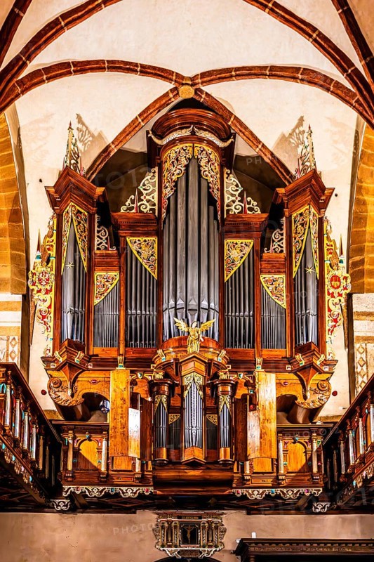 Renaissance organ by Hans Hummel, 1611, St. Andrew's Basilica in Olkusz, 14th century Poland