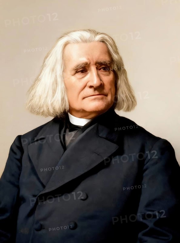 Portrait of Franz Liszt, 1811-1886, Hungarian composer, virtuoso pianist