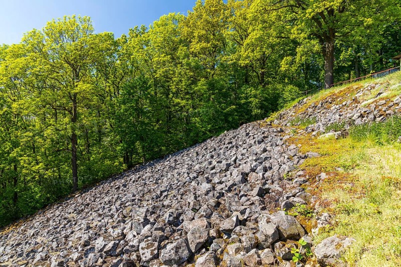 Steinernes Meer natural monument, Großer Berg in Großhennersdorf, Herrnhut, Upper Lusatia, Saxony, Germany