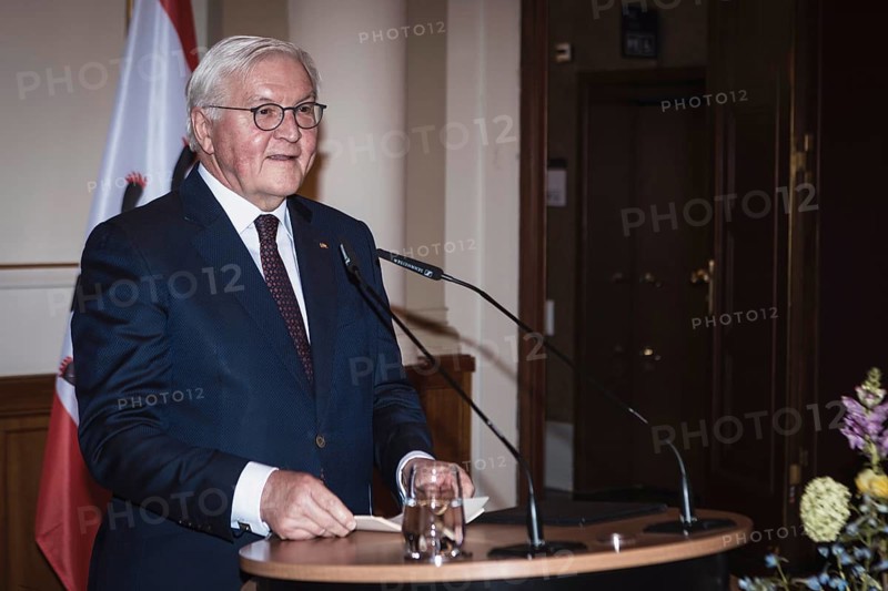 Frank-Walter Steinmeier, Federal President, gives a speech in front of a dinner in honor of the Honorary Citizen of Berlin, Federal President Frank-Walter Steinmeier, given by Kai Wegner, Governing Mayor of Berlin, at Berlin's Red Town Hall on 28.01.2026