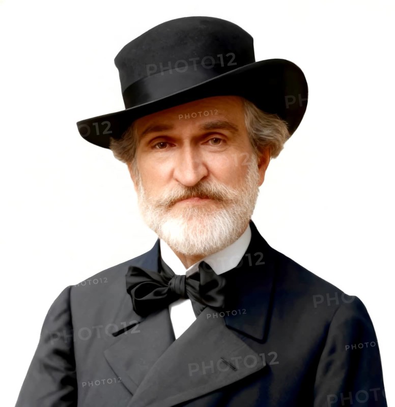 Giuseppe Verdi, 1813 – 1901, Italian opera composer, digitally edited