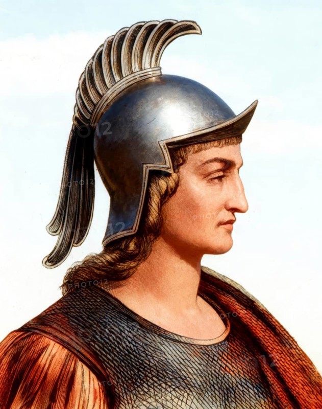 Theodoric the Great, Flavius Theodericus Rex, ca 454-526, king of the Ostrogoths from the Amali family, regent of the Visigoths and Italy, digitally edited