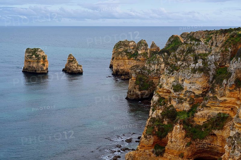 Rocky coast, Ponta da Piedade, Lagos, Algarve, Portugal