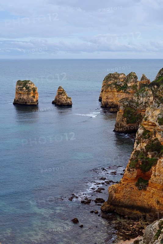 Rocky coast, Ponta da Piedade, Lagos, Algarve, Portugal