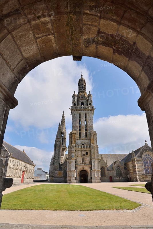 Saint-Germain Church, Enclosed Parish, Pleyben, Finistere Department, Brittany, France