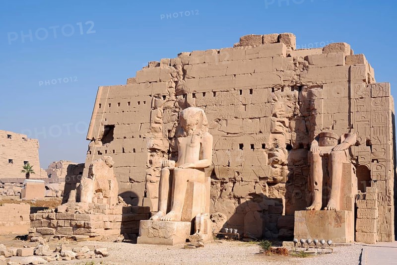 Statues at Karnak Temple, Luxor, Egypt