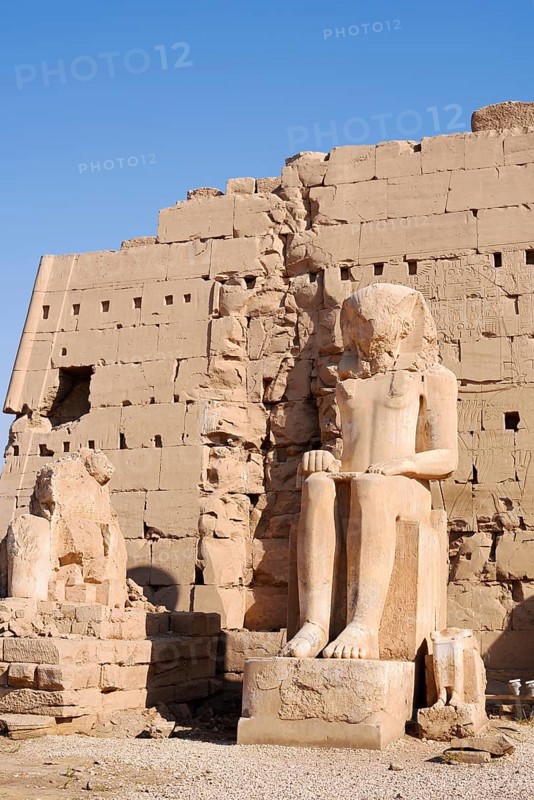 Statues at Karnak Temple, Luxor, Egypt
