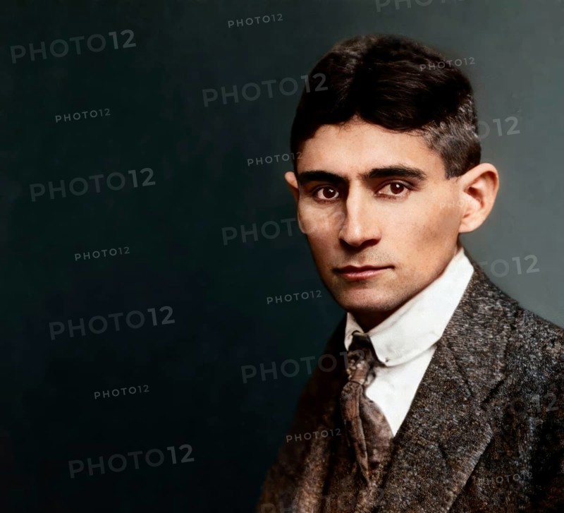 Portrait of Franz Kafka, 1883 – 1924, German-speaking Bohemian novelist, digitally edited according to a photograph