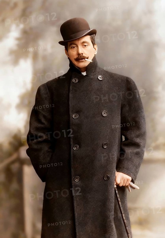 Giacomo Puccini, 1858 –1924, Italian composer, digitally edited according to a photograph by A. Dupont