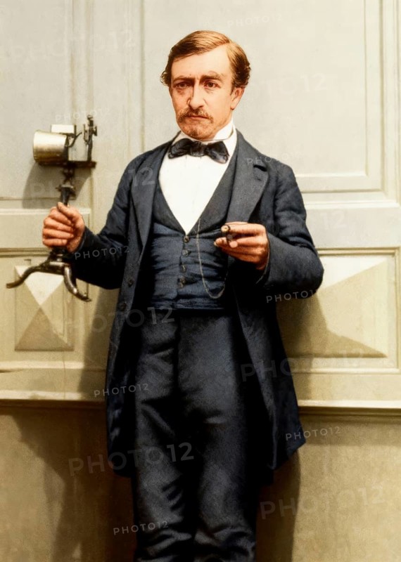 Johann Philipp Reis, 1834 – 1874, German scientist and inventor, digital edited