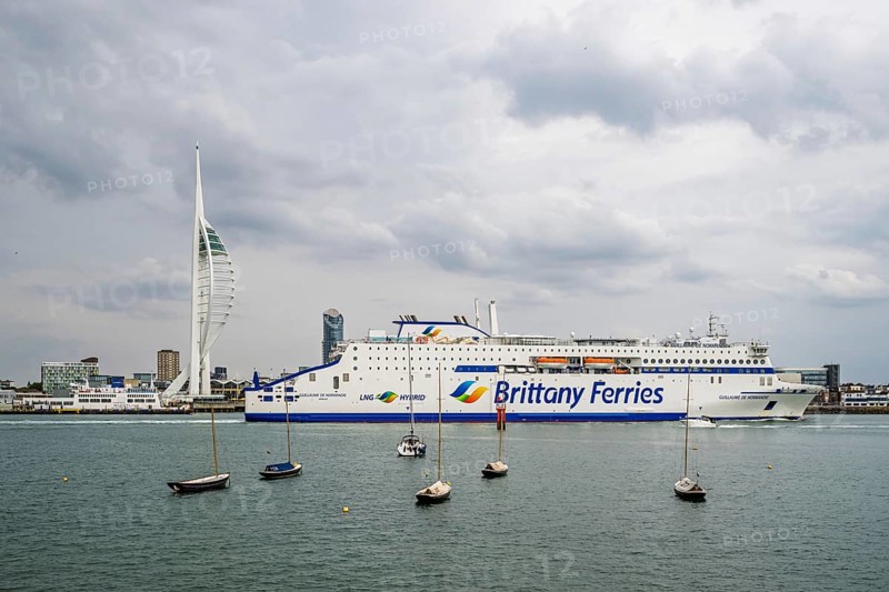 Portsmouth Harbour over Spinnaker Tower, Portsmouth, Gosport, England, United Kingdom
