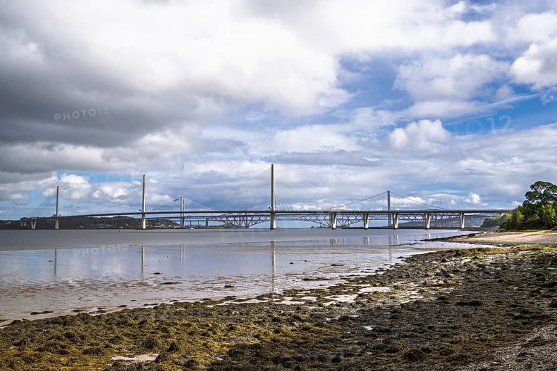 Forth Bridge, Queensferry Crossing, Forth Estuary, Scotland, UK